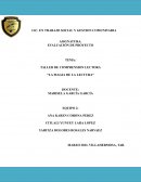 Taller de comprension lectora “La magia de la lectura”