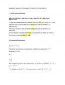 Números reales, polinomios y productos notables