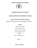 Análisis de la bolsa de valores y su funcionamiento en el Ecuador