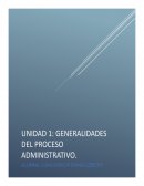 Generalidades del proceso administrativo