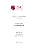 Estudio de caso Automotores S. A.