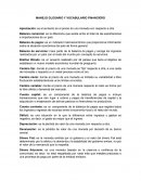 Manejo glosario y vocabulario financiero