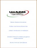 Revisar los métodos para generar variables aleatorias