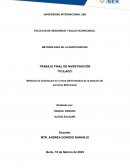 Medición de iluminación en el área administrativa de la estación de servicios Bolivariana