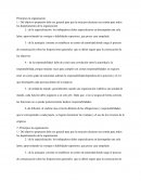 Principios la organización