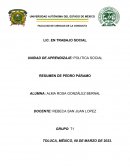 Resumen El libro “Pedro Páramo”