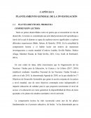Planteamiento general de la investigación.Comprensión lectora