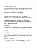 ¿Qué son los Valores morales?