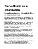 Teoría Akrasia en la organización