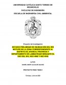 Estudio preliminar de inundación del río Motupe en la zona correspondiente al Distrito de Jayanca