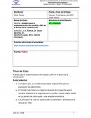 Análisis de Caso – MAEC 13ª Generación