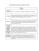 Matriz sobre mi comunidad barrio La Coruña