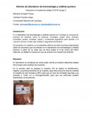 Informe de laboratorio de bromatología y análisis químico
