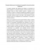 Estrategia didáctica para la enseñanza de la geografia