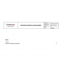 Proceso matriculación demos. Página 1