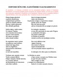 Exposición del Santísimo Sacramento