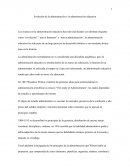 Evolución de la administración y la administración educativa