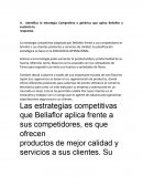 La estrategia competitiva adoptada por Bellaflor
