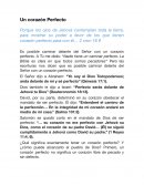 Un corazon perfecto para Dios