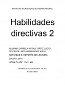 Reporte de Lectura. Habilidades directivas 2