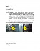 Mantenimiento de Impresora: