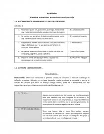 Autoevaluacion: Comenzando el viaje de conocerme. Página 1