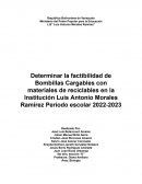 Determinar la factiilidad de producción de bombillos led recargables