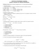 Problemas de ejercicios de Química Inorgánica para el 3 er examen parcial para Biólogos s/r