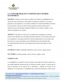 La contabilidad es un sistema de control económico