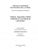 Higiene, Seguridad y Medio Ambiente en una Planta de Lubricantes