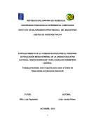 Fortalecimiento de la comunicación entre el personal de Educación Media General de la Unidad Educativa Nacional “Simón Rodríguez”