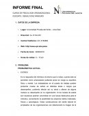 Informe final psicología organizacional
