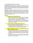 Entrada triunfal del Rey a nuestro corazón