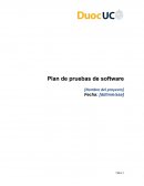Plan de pruebas de software