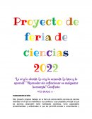 Proyecto de Feria de ciencia