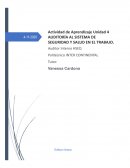 La auditoria interna la Sistema de Gestión de Seguridad y Salud en el Trabajo