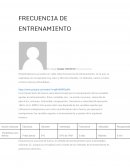 Frecuencia de entrenamiento