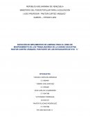 Proyecto dotación de materiales de limpieza