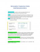Resumen finanzas para emprendedores