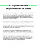Despenalizacion del aborto