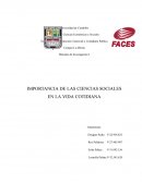 Importancia de la ciencia sociales en la vida cotidiana
