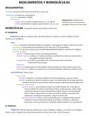 Bioelementos y biomoléculas