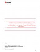 Procesos psicológicos del comportamiento humano