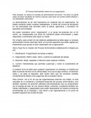 El Proceso Administrativo dentro de una organización