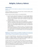 Religión, Cultura y Valores