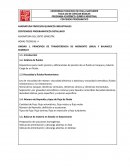 Principios de transferencia de momento lineal y balances globales