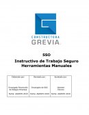 Instructivo Trabajo Seguro SSO Herramientas Manuales