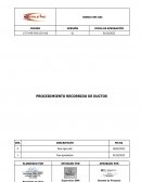 Procedimiento recorrido de ductos