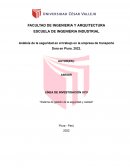 Análisis de la seguridad en el trabajo en la empresa de transporte Dora en Piura