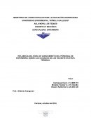 Influencia del nivel de conocimiento del personal de enfermeria sobre los cuidados de los paciente en etapa terminal